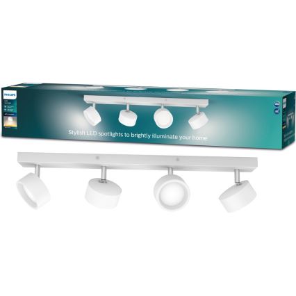 Philips - LED spot svetiljka 4xLED/5,5W/230V bela