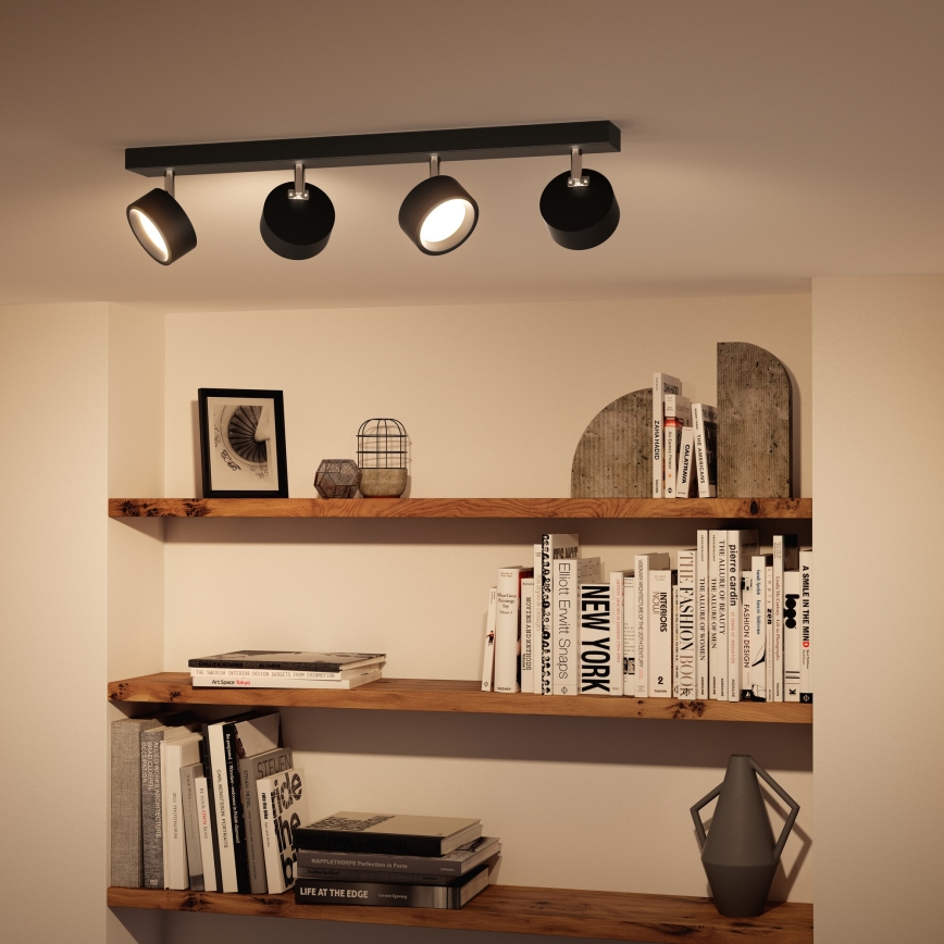 Philips - LED spot svetiljka 4xLED/5,5W/230V crna