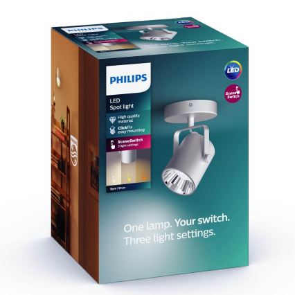 Philips - LED spot svetiljka SCENE SWITCH BYRE LED/4,3W/230V 2200/2500/2700K