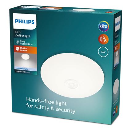 Philips - LED stropna svetiljka sa senzorom MAUVE LED/6W/230V 4000K