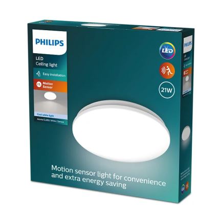 Philips - LED stropno svetlo sa senzorom ACUNA LED/21W/230V 4000K