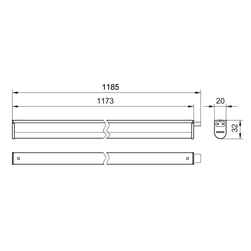 Philips - LED svetlo za ugradnju ispod kuhinjskih elemenata PROJECTLINE LED/13W/230V 3000/4000/6500K