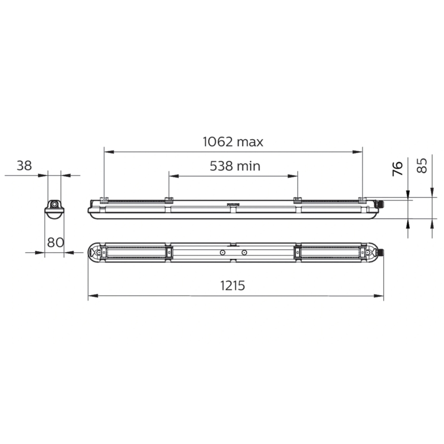 Philips - LED tehnička fluorescentna svetiljka CORELINE LED/25W/230V 120 cm IP66