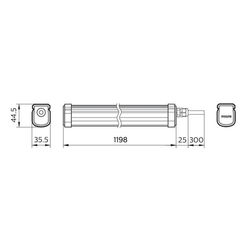 Philips - LED tehnička svetiljka PROJECTLINE LED/34W/230V IP65