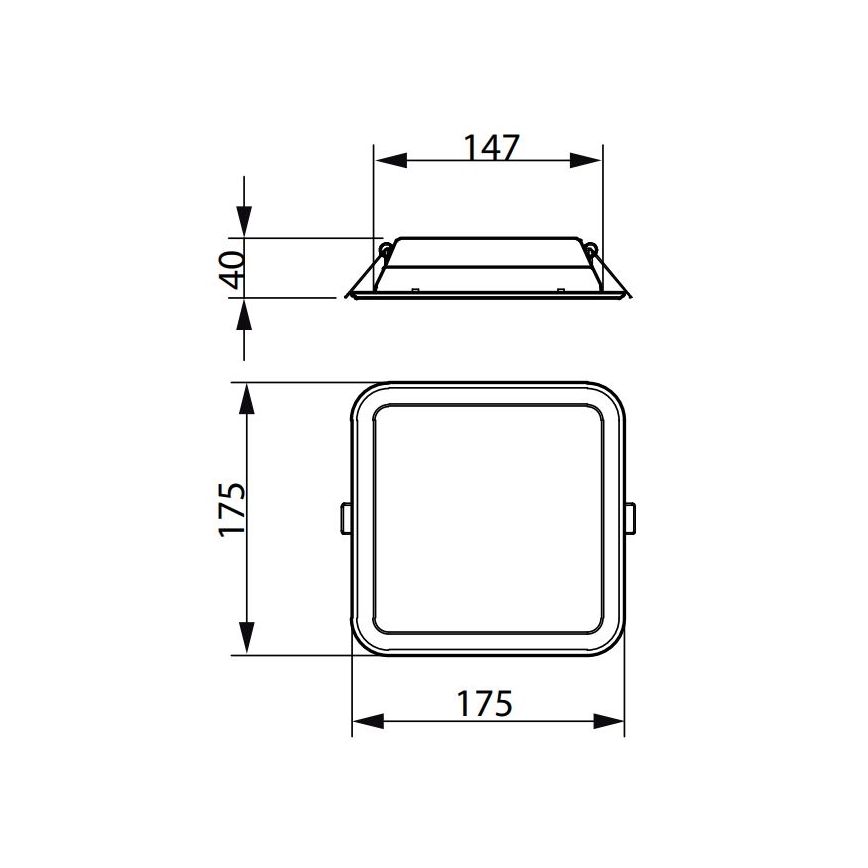 Philips - LED ugradna stropna svetiljka LEDINAIRE SLIM LED/10,5W/230V