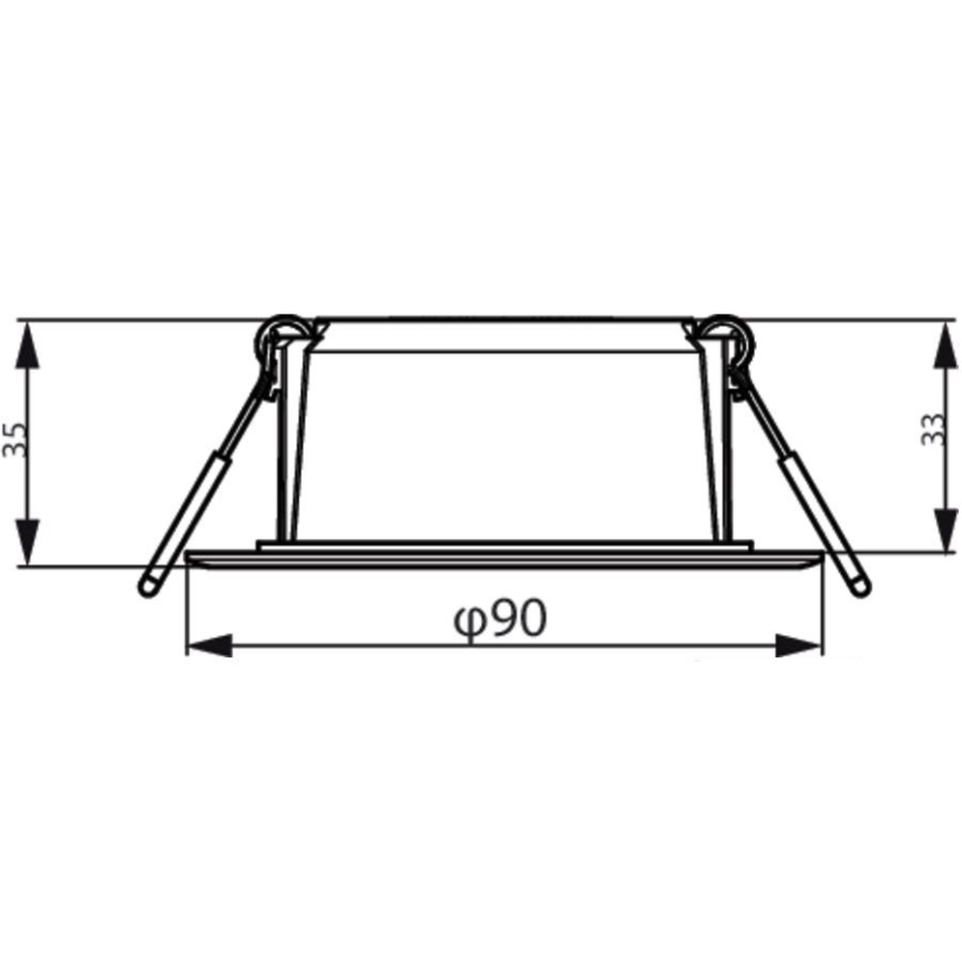 Philips - LED ugradna stropna svetiljka MESON LED/5,5W/230V 6500K