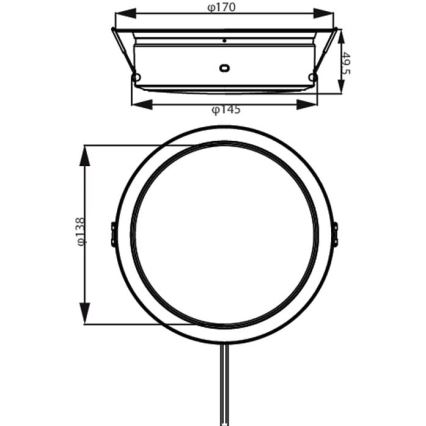 Philips - LED ugradna svetiljka LED/6,5W/230V 4000K