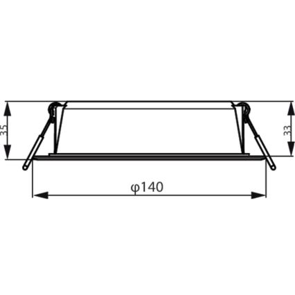 Philips - LED ugradna svetiljka MESON LED/12,5W/230V 4000K