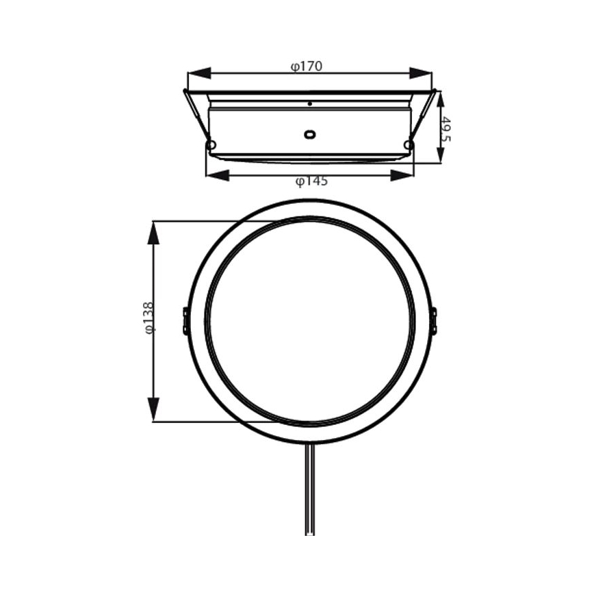 Philips - LED ugradna stropna svetiljka LED/6,5W/230V 3000K