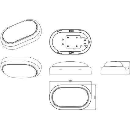 Philips - LED zidno svetilo PROJECTLINE LED/15W/230V IP65