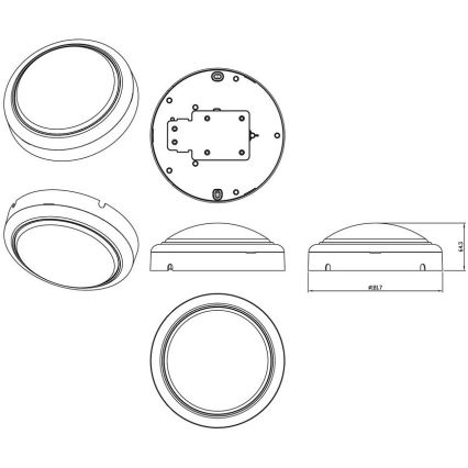 Philips - LED zidno svetlo PROJECTLINE LED/15W/230V IP65