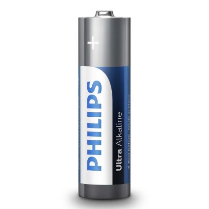 Philips LR6E4B/10 - 4 kom alkalnih AA baterija ULTRA ALKALINE 1,5V 2800mAh