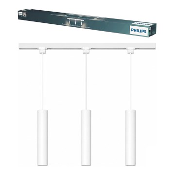 Philips - Luster na sajli u šinskom sistemu EASYLINK, 3xGU10/7W/230V, 157 cm, bela