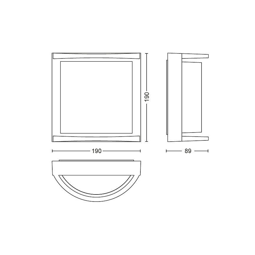 Philips Massive - LED spoljašnje zidno svetlo LED/12W/230V IP44