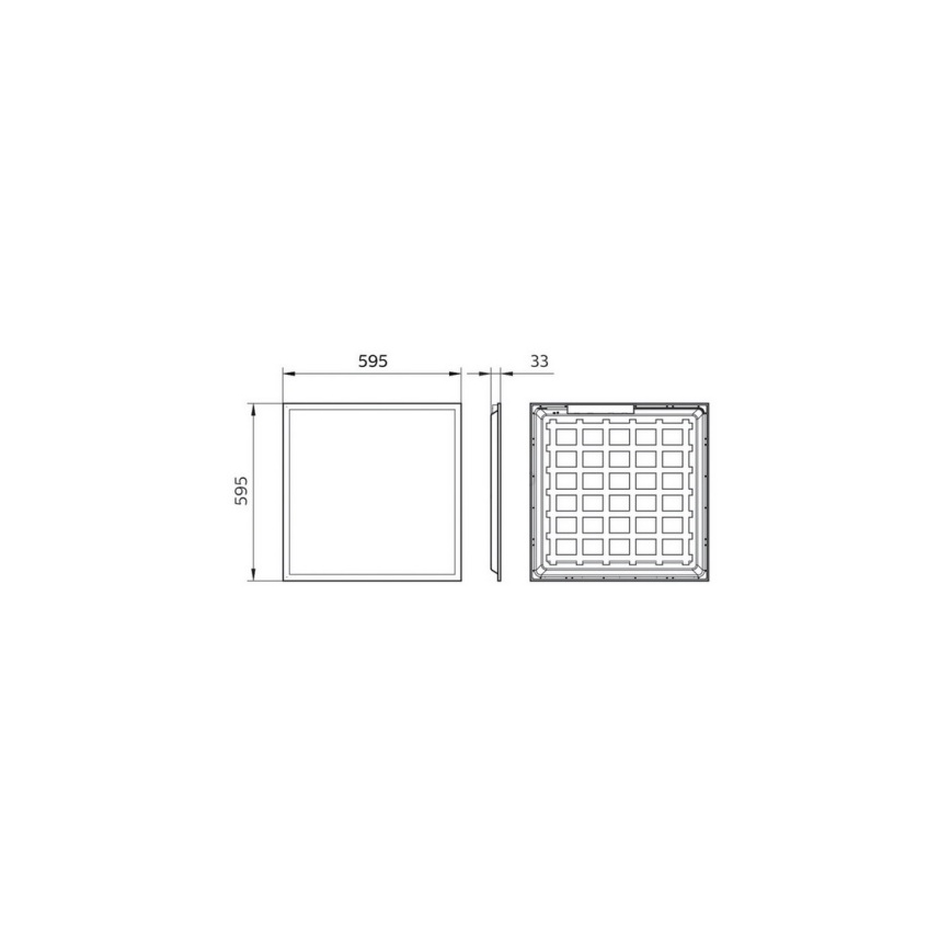 Philips Pila - LED panel za spušteni plafon LED/40W/230V 60x60 cm UGR19