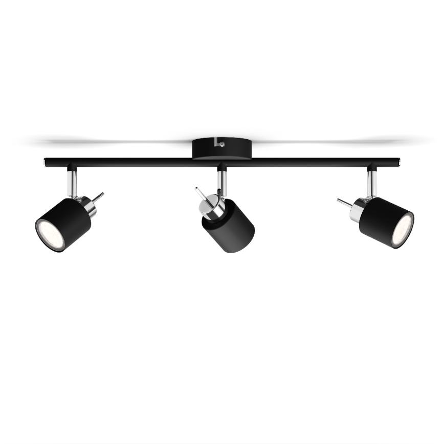 Philips - Spot svetiljka 3x GU10/35W/230V, crna