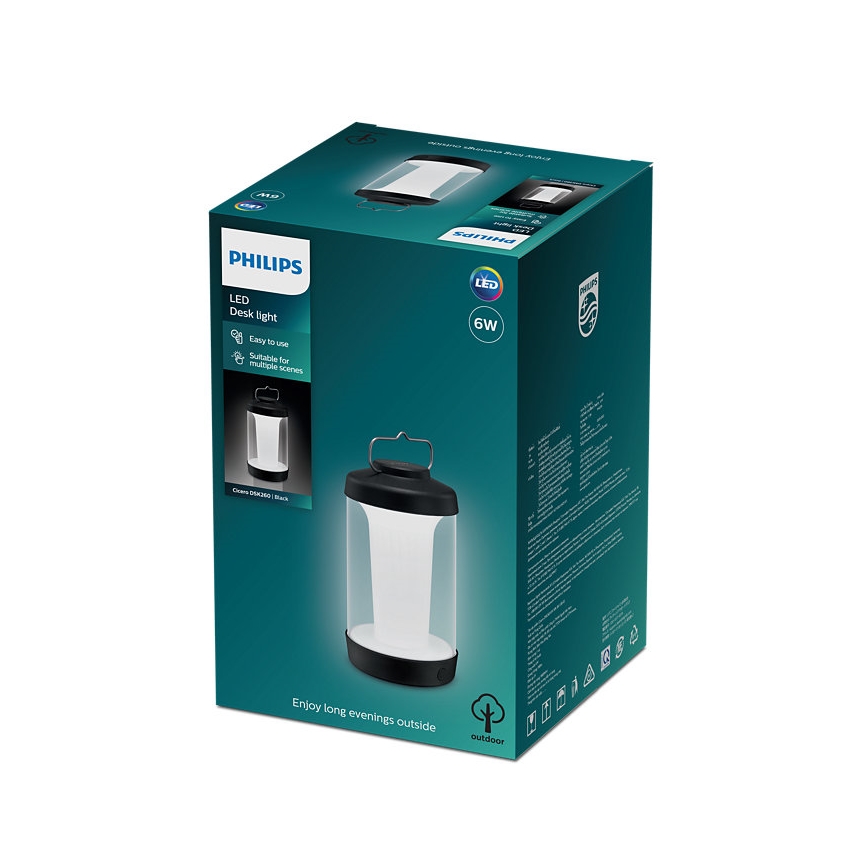Philips - prenosiva prigušiva LED lampa CICERO LED/6W/5V 4000 mAh IP54