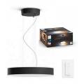 Philips - prigušiva LED luster na sajli Hue LED/33,5W/230V 2200-6500K crna + daljinski upravljač