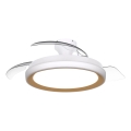 Philips - prigušiva LED plafonska svetiljka sa ventilatorom BLISS LED/35W/230V zlatna + daljinski upravljač