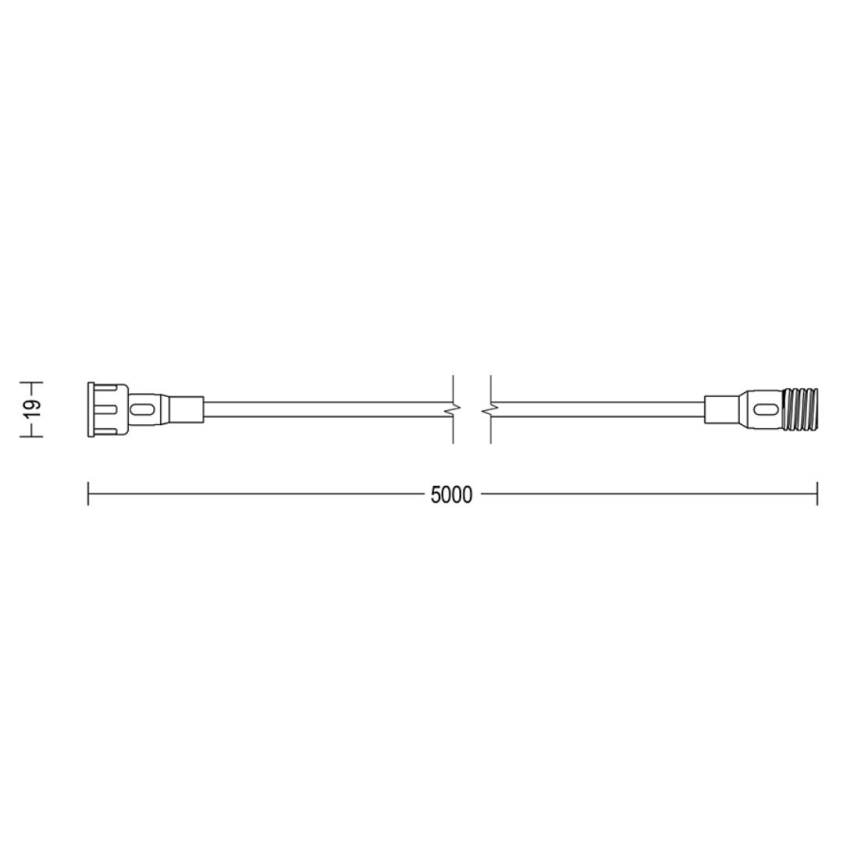 Philips - Produžni kabl za spoljašnju upotrebu 5 m, IP67