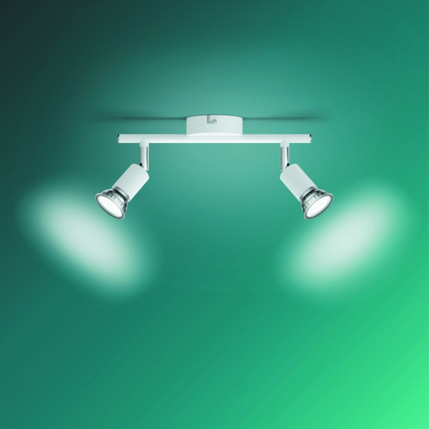 Philips - Spot svetiljka 2xGU10/50W/230V bela