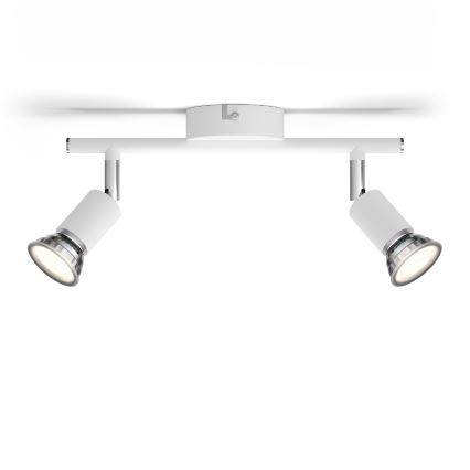 Philips - Spot svetiljka 2xGU10/50W/230V bela
