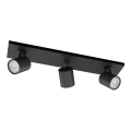 Philips - Reflektorska lampa RUNNER 3xGU10/20W/230V crna