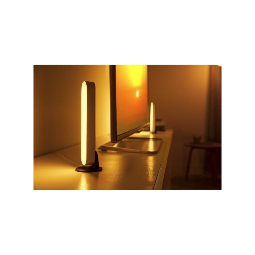 Philips - SET 2x LED RGB Stolna svjetiljka za prigušivanje HUE AMBIANCE LED/6W/230V bijela