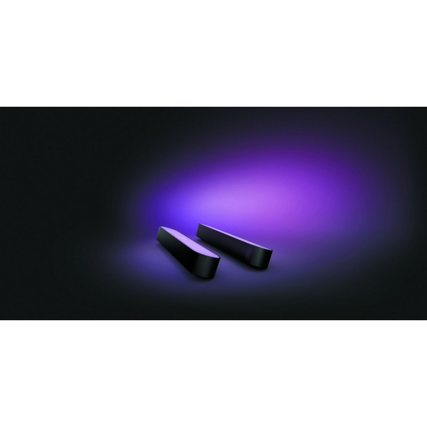 Philips - SET 2x LED RGB Stolna svjetiljka za prigušivanje HUE AMBIANCE LED/6W/230V