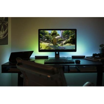 Philips - SET 2x LED RGB Stolna svjetiljka za prigušivanje HUE AMBIANCE LED/6W/230V