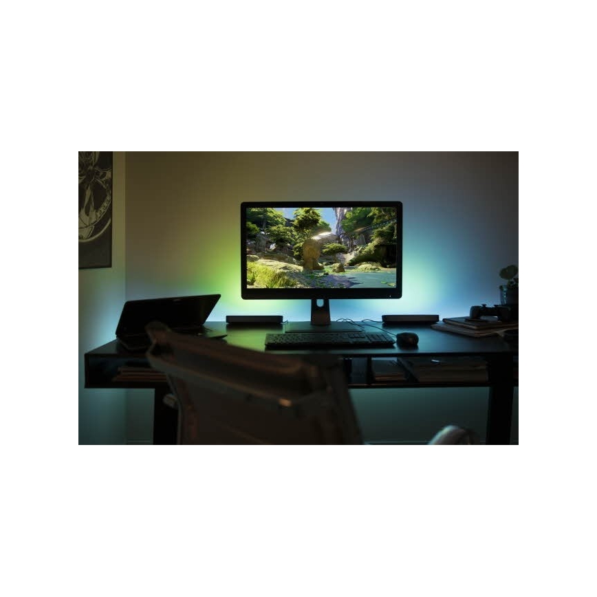 Philips - SET 2x LED RGB Stolna svjetiljka za prigušivanje HUE AMBIANCE LED/6W/230V