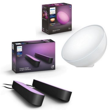 Philips - SET 2x LED RGB Prigušiva stona lampa Hue PLAY LED/6W/230V 2000-6500K + prigušiva stona lampa GO LED/6W/230V 2000-6500K