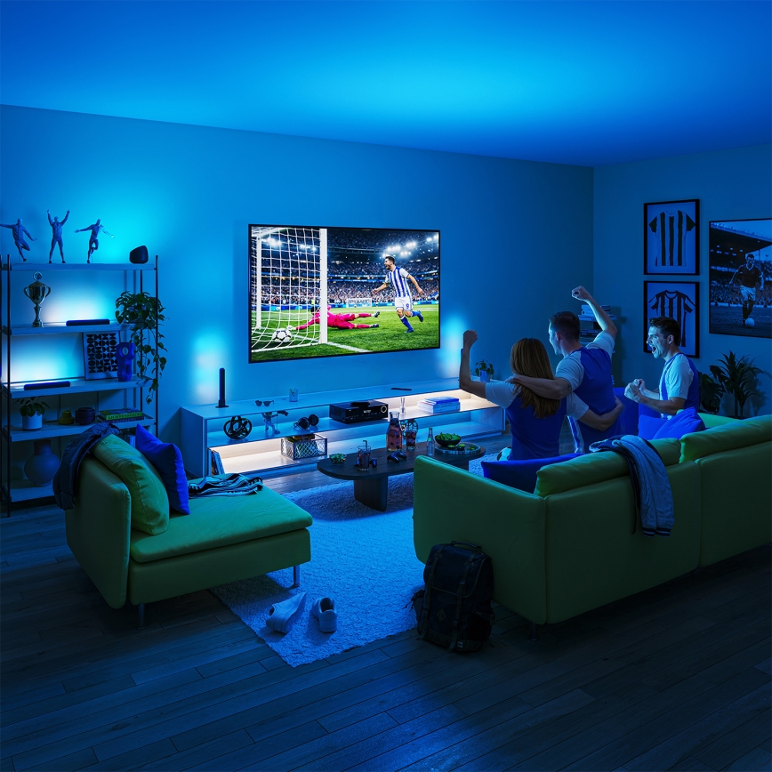 Philips - Komplet 2x prigušiva LED svetiljka RGBIC SMART GRADIENT LED/8W/230V 2700-6500K Wi-Fi
