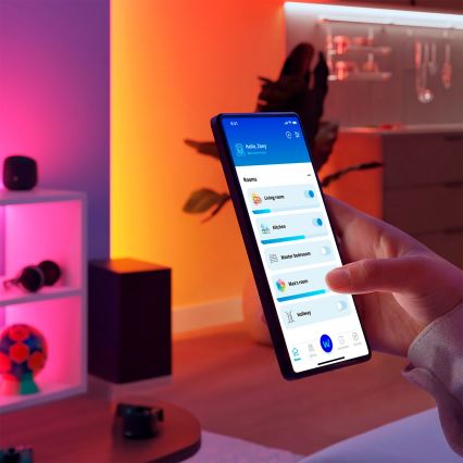 Philips - Komplet 2x prigušiva LED svetiljka RGBIC SMART GRADIENT LED/8W/230V 2700-6500K Wi-Fi