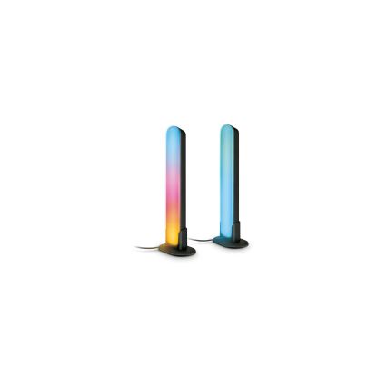 Philips - Komplet 2x prigušiva LED svetiljka RGBIC SMART GRADIENT LED/8W/230V 2700-6500K Wi-Fi