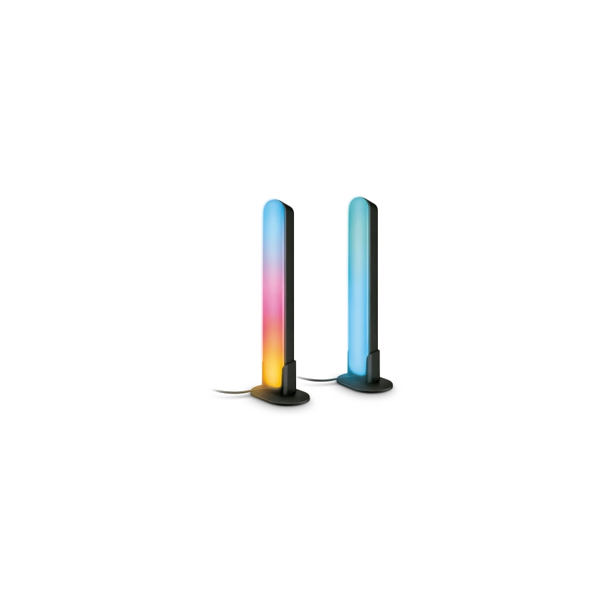 Philips - Komplet 2x prigušiva LED svetiljka RGBIC SMART GRADIENT LED/8W/230V 2700-6500K Wi-Fi