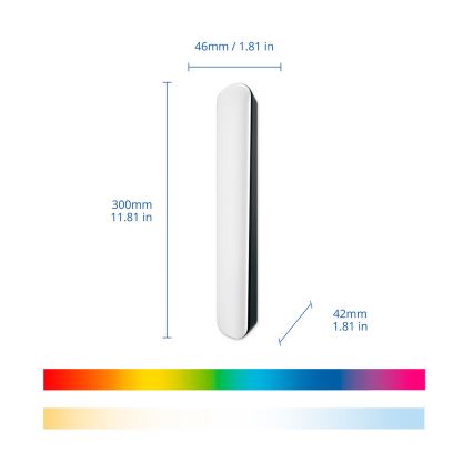 Philips - Komplet 2x prigušiva LED svetiljka RGBIC SMART GRADIENT LED/8W/230V 2700-6500K Wi-Fi