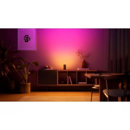 Philips - KOMPLET 2x LED RGBW prigušiva projekcijsko svetlo Hue PLAY Wall Washer LED/20W/230V 2000–6500K crna