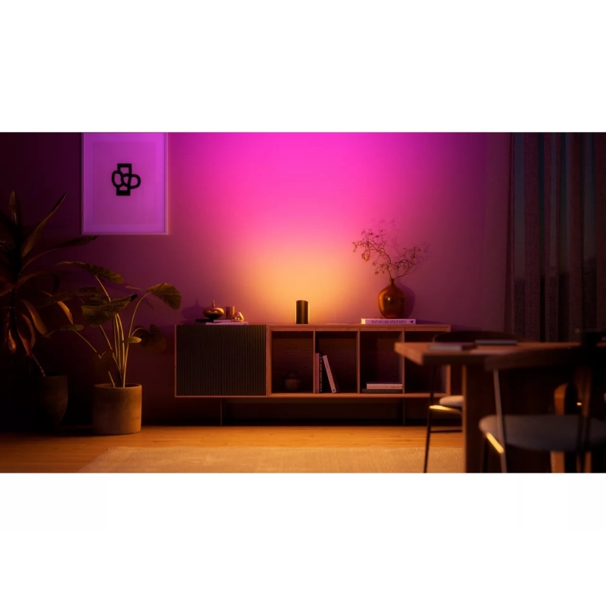 Philips - KOMPLET 2x LED RGBW prigušiva projekcijsko svetlo Hue PLAY Wall Washer LED/20W/230V 2000–6500K crna