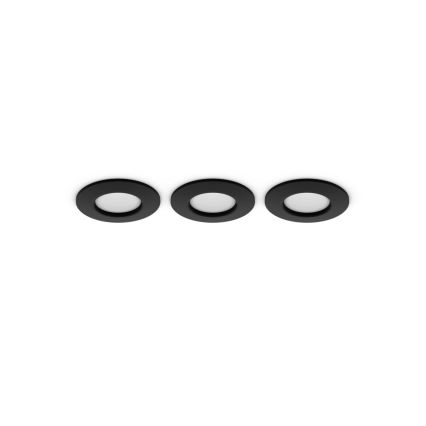 Philips - SET 3x LED RGBW prigušiva kupatilska ugradna svetiljka Hue SLIM LED/8,3W/230V IP44 2000-6500K