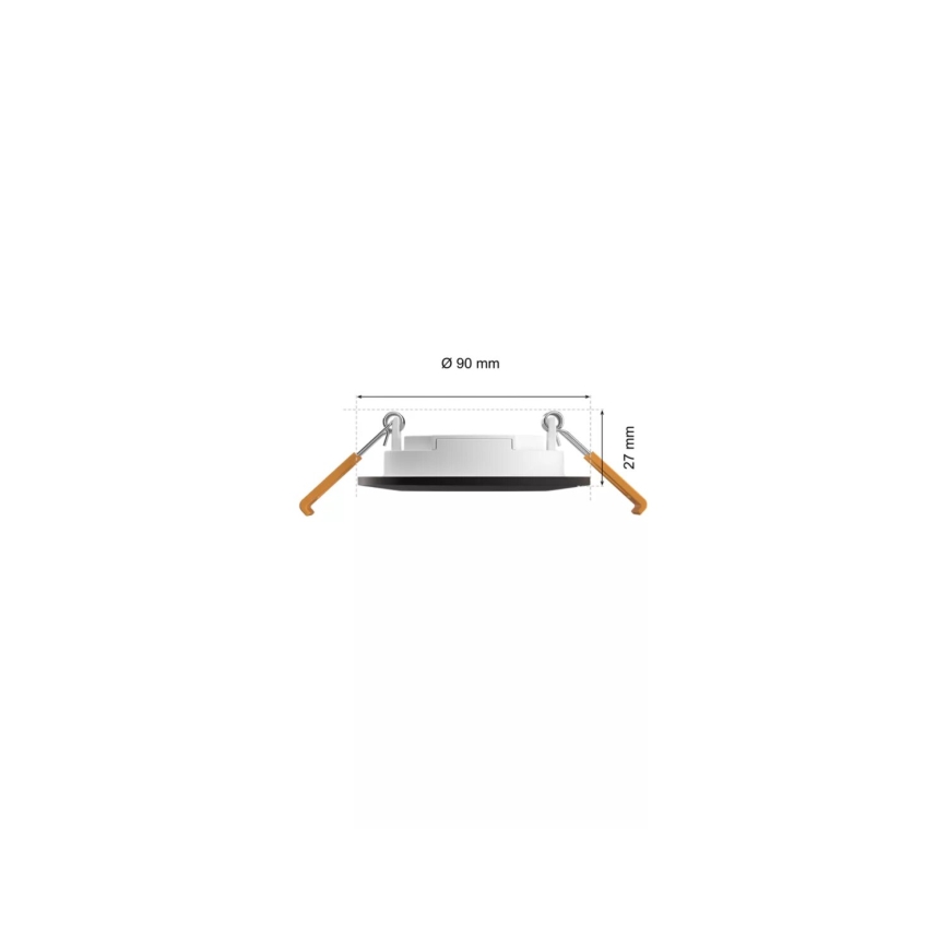 Philips - SET 3x LED RGBW prigušiva kupatilska ugradna svetiljka Hue SLIM LED/8,3W/230V IP44 2000-6500K
