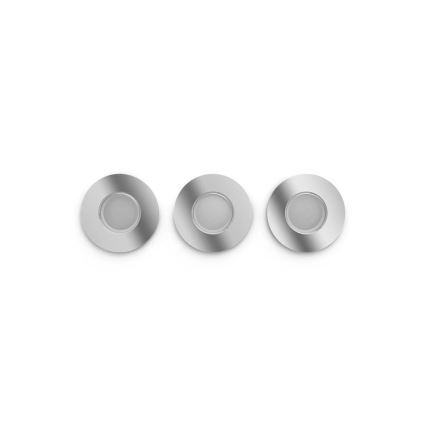 Philips - Komplet 3x LED RGBW prigušiva ugradna plafonska svetiljka za kupatilo Hue XAMENTO 1xGU10/4,2W/230V IP44 2000-6500K