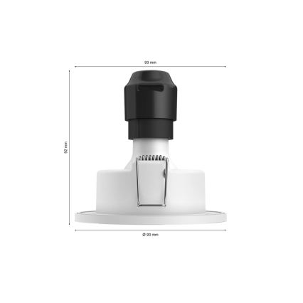 Philips - Komplet 3x LED RGBW prigušiva ugradna plafonska svetiljka za kupatilo Hue XAMENTO 1xGU10/4,2W/230V IP44 2000-6500K