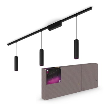 Philips - SET 3x LED RGBW prigušiva luster na sajli za šinski sistem Hue PERIFO LED/15,6W/230V 2000-6500K
