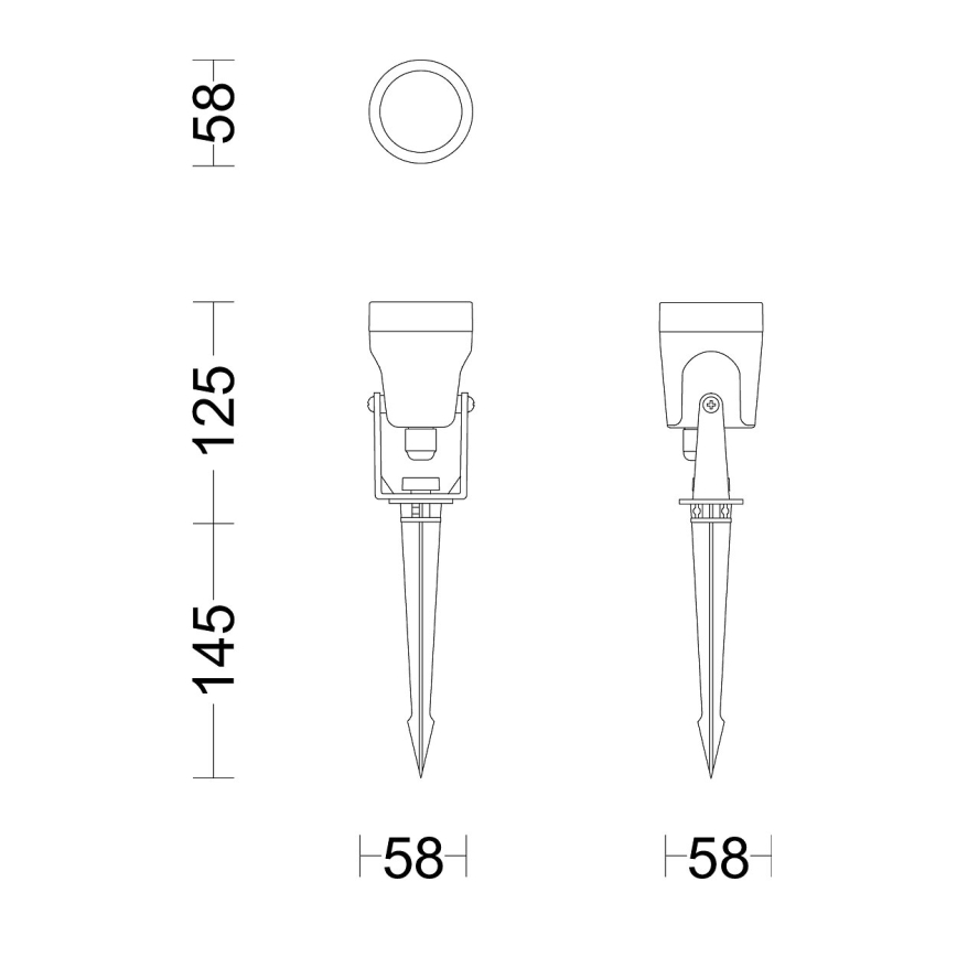 Philips - Komplet od 3 LED spoljašnjih svetiljki GARDENLINK REUEL LED/1,5W/230V 2700K IP44