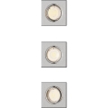 Philips - SET 3x ugradna svetiljka PERIDOT 1xGU10/7W/230V srebrna
