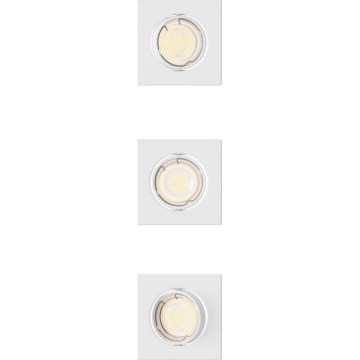 Philips - SET 3x ugradno stropno svetlo PERIDOT 1xGU10/7W/230V belo