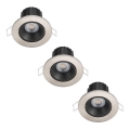 Philips - SET od 3 prigušiva LED ugradna svetla za kupatilo ABROSA LED/9W/230V IP44