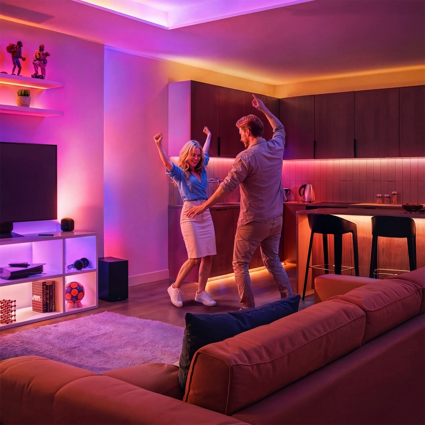 Philips - LED RGBIC prigušiva traka SMART STRIP 10m LED/43W/230V 2700-6500K Wi-Fi