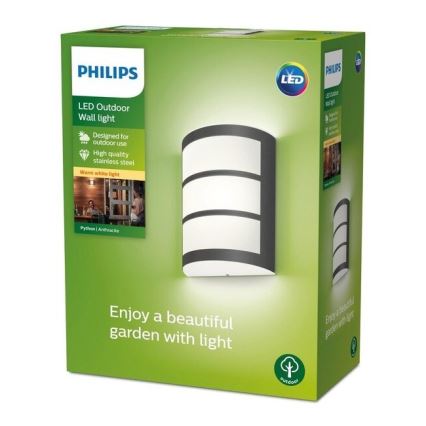 Philips - LED spoljno zidno svetlo LED/6W/230V 2700K IP44